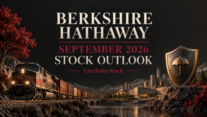Conceptual editorial illustration for Berkshire Hathaway's September 2026 stock outlook.