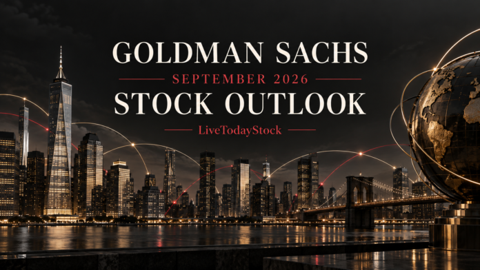 Conceptual editorial illustration for Goldman Sachs's September 2026 stock outlook.