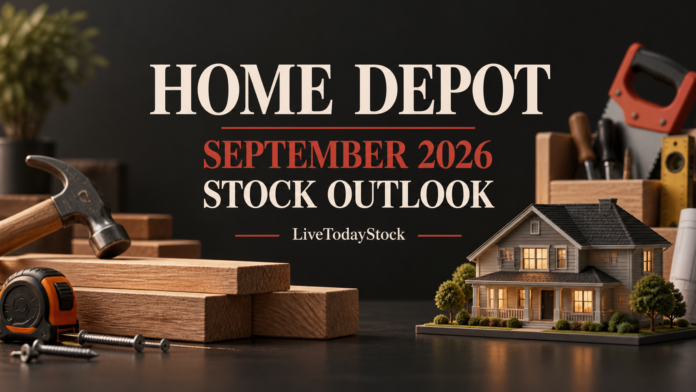 Conceptual editorial illustration for Home Depot's September 2026 stock outlook.