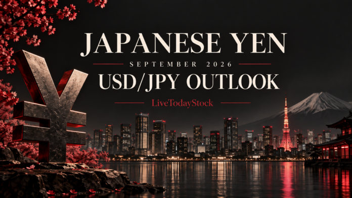 Conceptual japanese yen currency illustration for the September 2026 outlook.