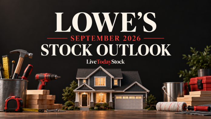 Conceptual editorial illustration for Lowe's's September 2026 stock outlook.
