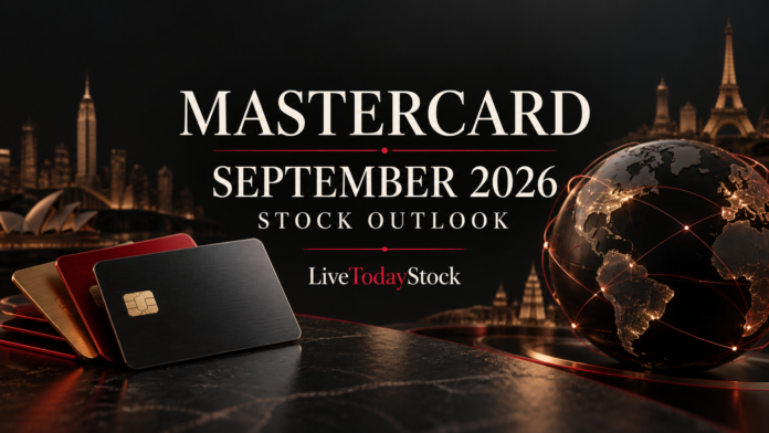 Conceptual editorial illustration for Mastercard's September 2026 stock outlook.