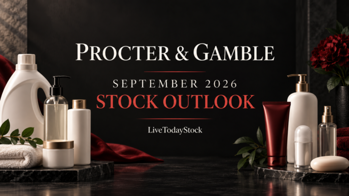 Conceptual editorial illustration for Procter & Gamble's September 2026 stock outlook.