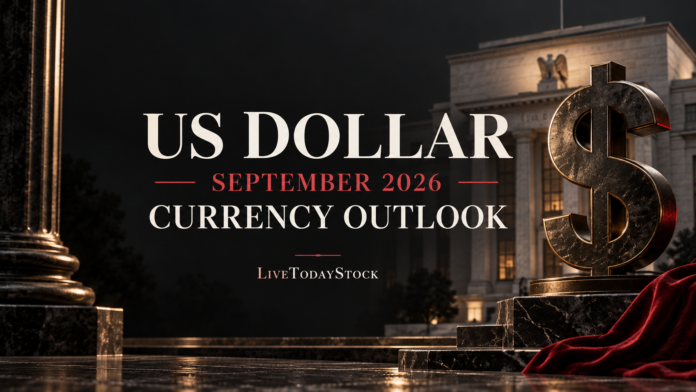 Conceptual us dollar currency illustration for the September 2026 outlook.